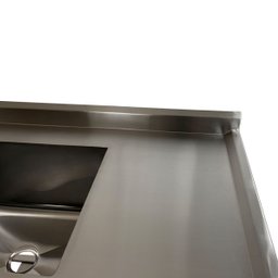 Pia Aço Inox Industrial 100x60x90 Cm Cuba Centralizada Nortinox - 6
