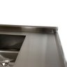 Pia Aço Inox Industrial 100x60x90 Cm Cuba Centralizada Nortinox - 6