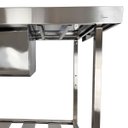 Ver imagem 7 de Pia Aço Inox Industrial 100x60x90 Cm Cuba Centralizada Nortinox