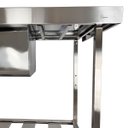 Ver imagem 7 de Pia Aço Inox Industrial 100x60x90 Cm Cuba Centralizada Nortinox