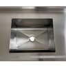 Pia Aço Inox Industrial 100x60x90 Cm Cuba Centralizada Nortinox - 5