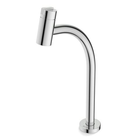 Kit com 2 Torneira para Lavatório de Mesa Bica Alta New Singles One Prata/Cromado Celite