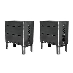 Kit 2 Firebox Parrilla em Aço Carbono para Churrasco Profissional - Brava Churrasqueiras - 1