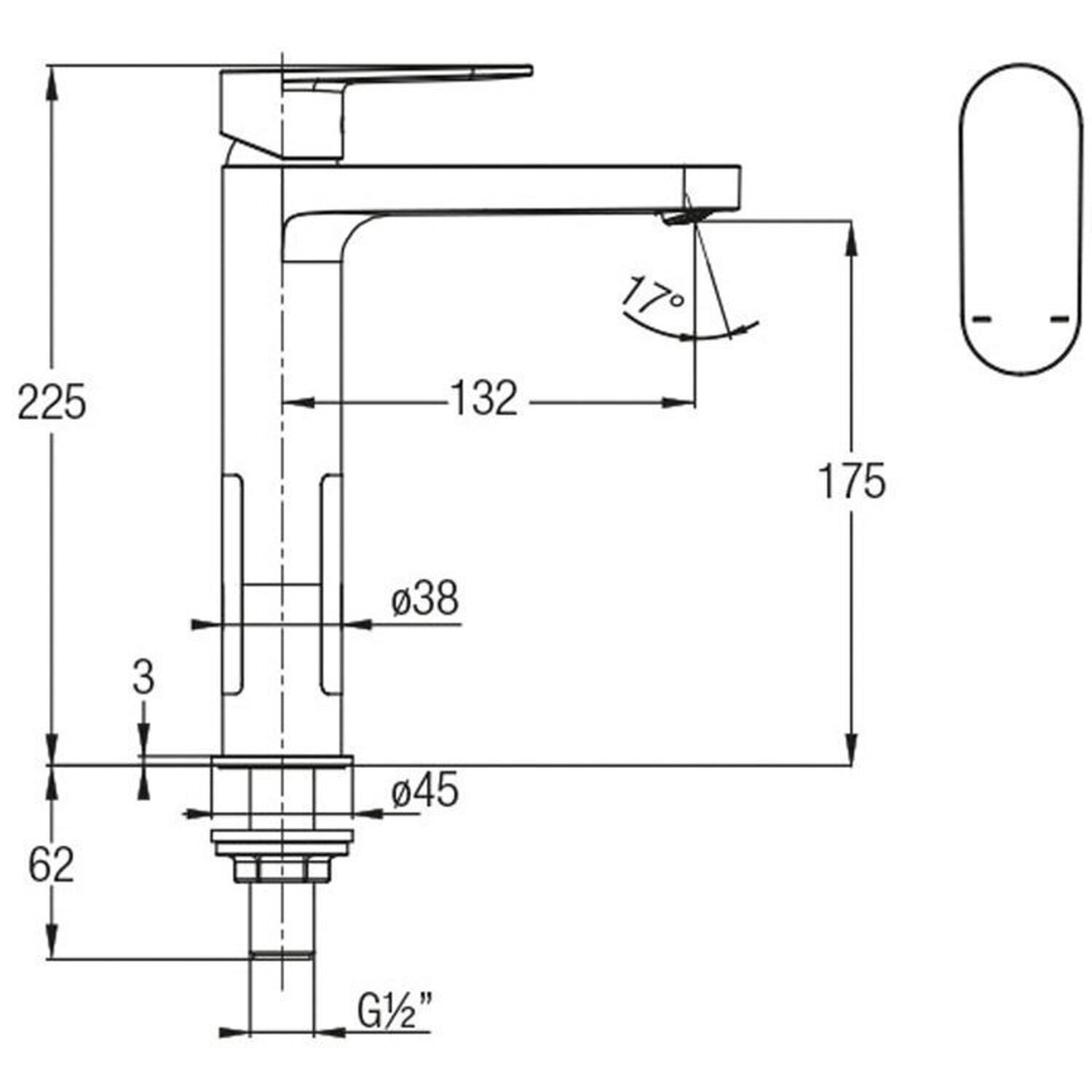 Kit com 2 Torneira para Lavatório de Mesa Bica Alta Riviera Celite - 3