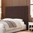 Ver imagem 5 de Cabeceira Cama Box Casal Padrão Alba 140cm com Frame Bouclé Marrom - Desk Design