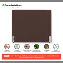 Ver imagem 6 de Cabeceira Cama Box Casal Padrão Alba 140cm com Frame Bouclé Marrom - Desk Design