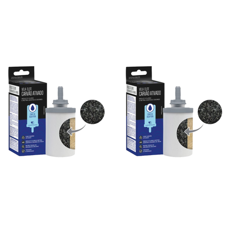 Kit 02 Un Vela Elite Carvão Ativado P/ Filtros por Gravidade