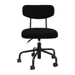 Cadeira para Escritório Decorativa Linho Giratória Fit - 1