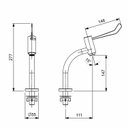 Ver imagem 2 de Kit com 2 Torneira para Lavatório de Mesa Bica Baixa Acesso Prata/Cromado Celite