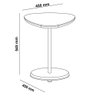 Mesa Apoio para Sala de Estar 45 Cm 4580 Off White Arly - 3