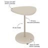 Mesa Apoio para Sala de Estar 45 Cm 4580 Off White Arly - 8