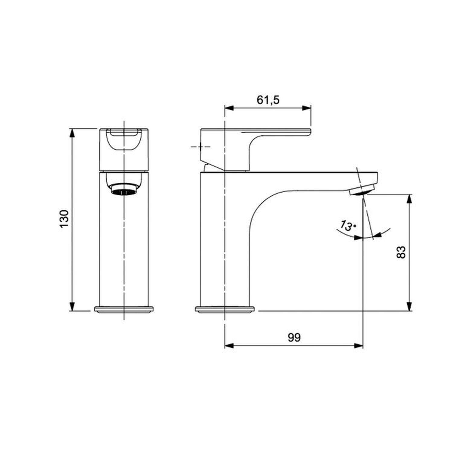Kit com 2 Torneira para Lavatório de Mesa Bica Baixa L20 - 2