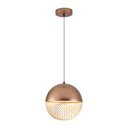 Ver imagem 4 de Lustre Pendente Nordecor Rezi 2933 25cm Cobre / Dourado Brilho Led Bivolt