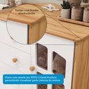 Ver mais imagens de Quarto Infantil com Guarda-Roupas e Cômoda com Janelas 100% MDF Maya Clássico Espresso Móveis Branco/Brilho/Amêndoa