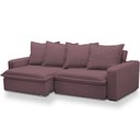 Ver imagem 1 de Sofá Retrátil Reclinável para Sala de Estar Living 215cm Vêneto F04 Veludo Lilás - Lyam Decor