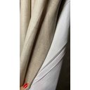 Ver imagem 3 de Cortina no Tecido Linho Flamê Bege com Forro Microfibra Branco - 1,35l X 2,60a