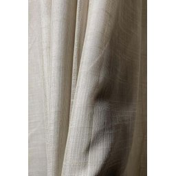 Cortina no Tecido Linho Flamê Bege com Forro Microfibra Branco - 1,35l X 2,60a - 2