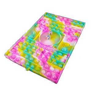 Tabuleiro Big Pop It Tai Dai Challenge Fidget Toy Silicone Brinquedo Sensorial Anti Stress - Colorid