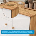 Ver mais imagens de Quarto Infantil com Guarda-roupas 4 Portas e Cômoda 1 Porta 100% Mdf Maya Clássico Espresso Móveis