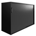 Ver imagem 5 de Armário Escritório 120cm 2 Portas de Correr e Prateleiras F5 Cor:preto