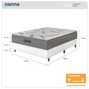 Ver imagem 3 de Cama Box Branca + Colchão Casal Córdoba Molas Ensacadas Duo Face 138x188x70cm - Macio