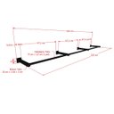 Ver imagem 2 de Arara de Parede para Loja Modelo Premium Leve Comac - 8 Tamanhos - Preto - 225cm