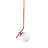 Lustre Pendente On Ly - Bronze com Globo de Vidro Branco - 1