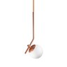 Lustre Pendente On Ly - Bronze com Globo de Vidro Branco - 3