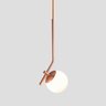 Lustre Pendente On Ly - Bronze com Globo de Vidro Branco - 4