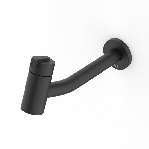 Kit com 2 Torneira para Lavatório de Parede New Singles Matte Black Preto Celite