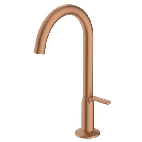 Kit com 2 Torneira para Lavatório Mesa Bica Baixa Design Rosa/Rose Gold Matte Celite