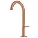 Ver imagem 3 de Kit com 2 Torneira para Lavatório Mesa Bica Baixa Design Rosa/Rose Gold Matte Celite