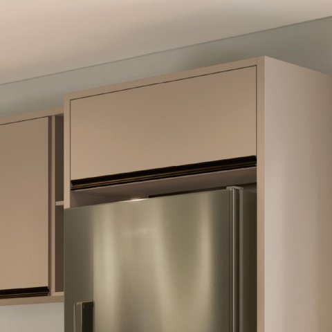 Armário Suspenso Cozinha 80cm 1 Porta Multiuso Compacto