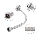 Ver imagem 2 de Kit 2 Engates Mangueira Flexível Trançado Aço Inox 40cm Par