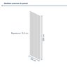 Painel Ripado Toronto 2,50x0,58x3,3mm(1,45)m²  Ecorevest - 7