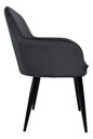 Ver imagem 3 de Cadeira Poltrona Vintage Eames em Tecido de Veludo Preto
