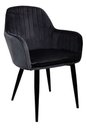Ver imagem 1 de Cadeira Poltrona Vintage Eames em Tecido de Veludo Preto