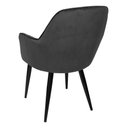 Ver imagem 6 de Cadeira Poltrona Vintage Eames em Tecido de Veludo Preto:veludo Preto/preto/listras