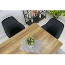 Ver imagem 2 de Cadeira Poltrona Vintage Eames em Tecido de Veludo Preto:veludo Preto/preto/listras