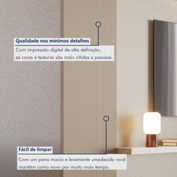 Painel Ripado Toronto 2,50x0,58x3,3mm(1,45)m²  Ecorevest - 5