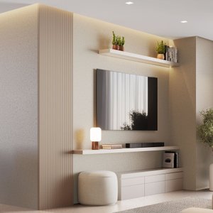 Painel Ripado Toronto 2,50x0,58x3,3mm(1,45)m²  Ecorevest