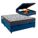 Ver imagem 1 de Cama Box Bau + Colchão Casal D33 Iso100 Ortobom