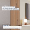 Painel Ripado Toronto 2,50x0,58x3,3mm(1,45)m²  Ecorevest - 5