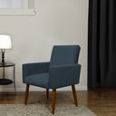 Ver imagem 5 de Kit 2 Poltronas Decorativa Nina Cadeira Escritório Believe:Azul