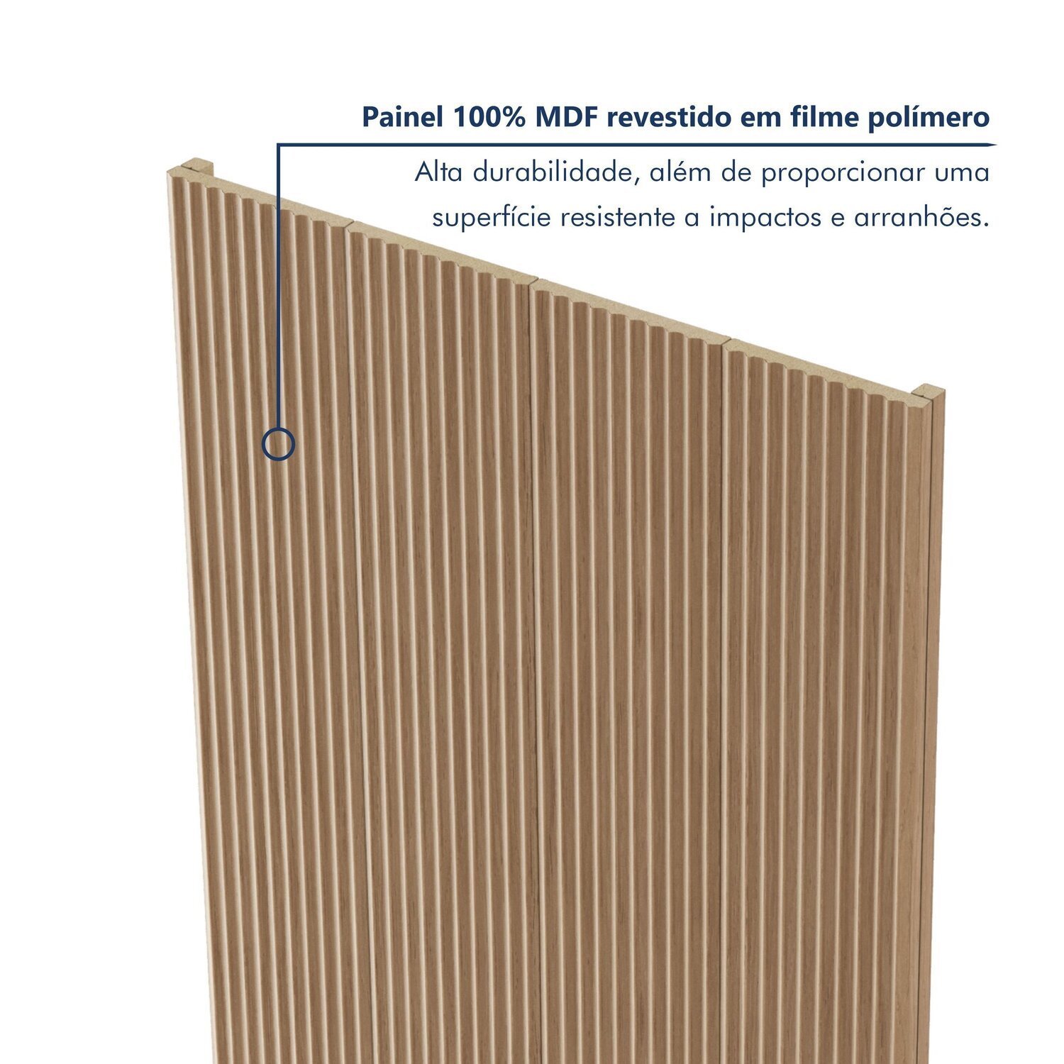 Painel Ripado Toronto 2,50x1,74x3,3mm(4,35)m²  Ecorevest - 3