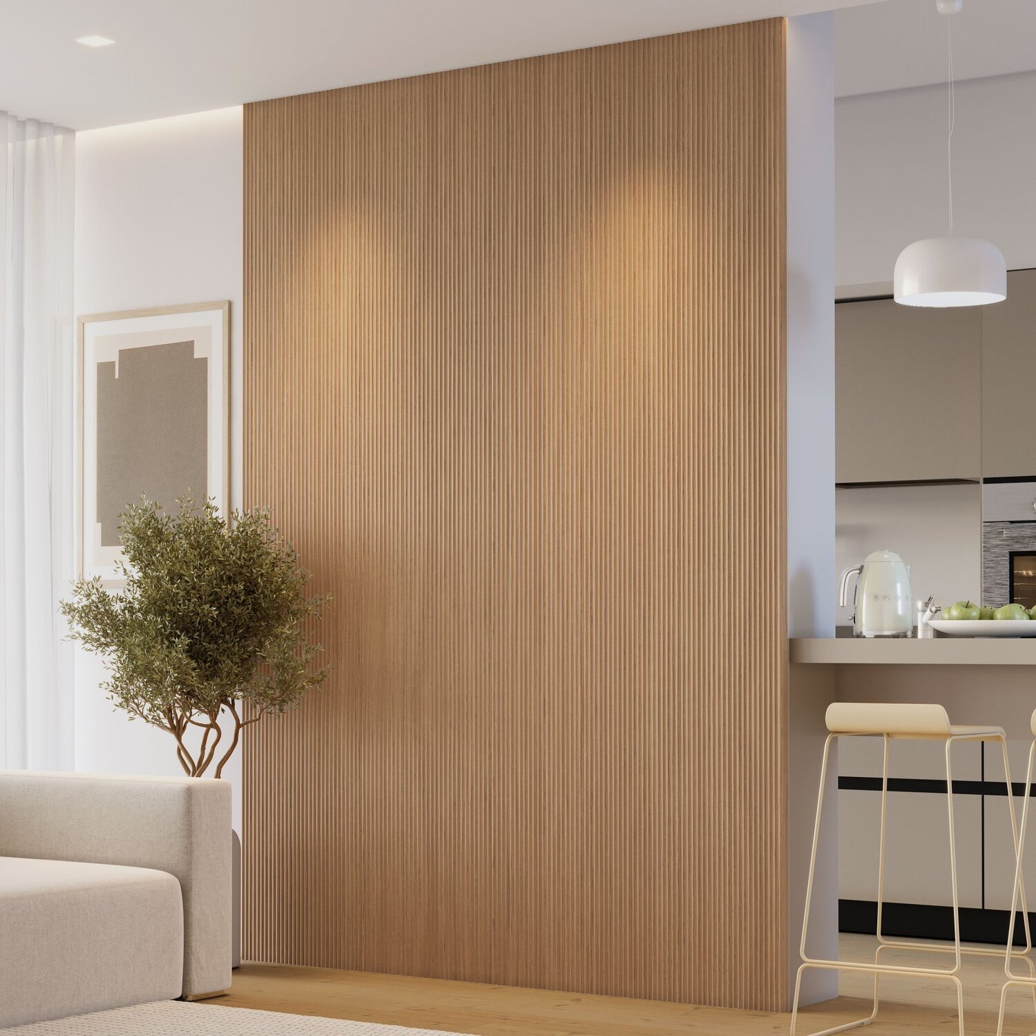 Painel Ripado Toronto 2,50x1,74x3,3mm(4,35)m²  Ecorevest - 2