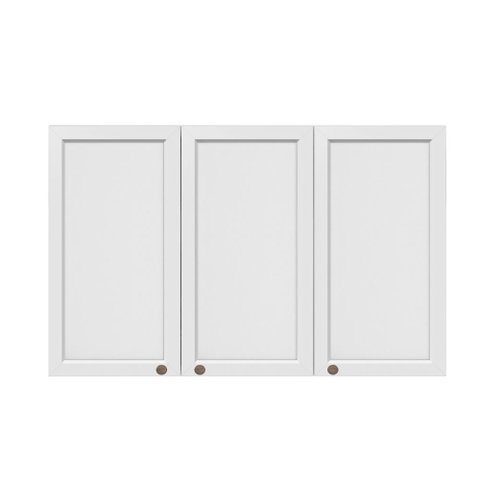 Armário Cozinha 120cm 3 Portas Unna - Branco