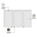 Ver imagem 3 de Armário Cozinha 120cm 3 Portas Unna - Branco
