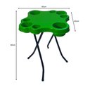 Ver imagem 3 de Mesa Petisqueira Dobrável para Copos e Garrafas Pés de Ferro Verde