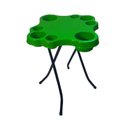 Ver imagem 2 de Mesa Petisqueira Dobrável para Copos e Garrafas Pés de Ferro Verde
